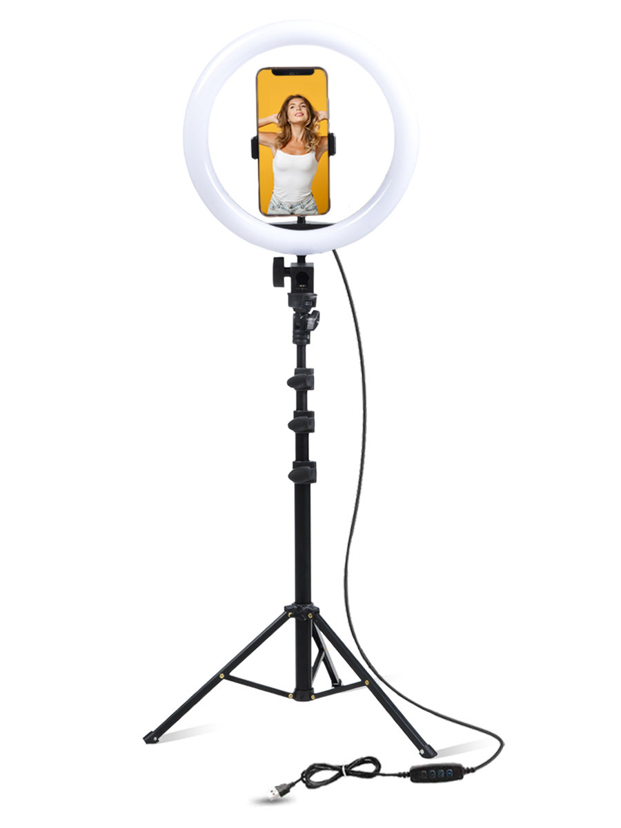 Selfie Ring Light - 14 Colors RGB Ring Light with 2 Adjustable Tripod –  lumtronic